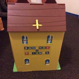 Playhouse that plays tune when button at top of stairs pressed
2 bananas 2 beds 1 sofa and 1 chair included