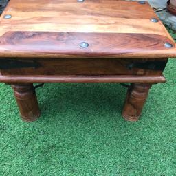 A solid good quality coffee table 24” x 16” x 16” very good condition