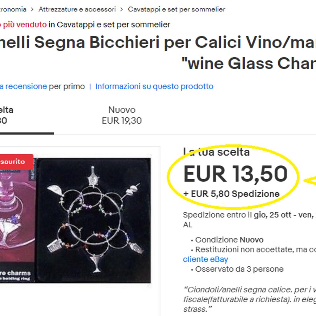 Anelli segnabicchieri, Accessori