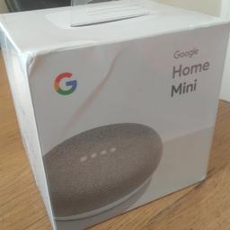 New and fully sealed Google Home Mini for sale.