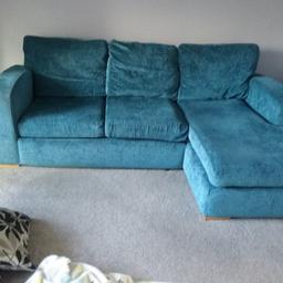 teal blue corner sofa