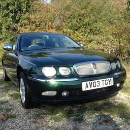 ROVER 75 1.8 CONNOISSEUR 5 SPEED MANUAL IN GREEN, WITH CHARCOAL FULL LEATHER INTERIOR PIPED IN LIGHT GREY, WOOD DASH, ONLY 74,000 MILES WITH A SUPERB FULL SERVICE HISTORY FROM NEW, NO FEWER THAN 11 SERVICES AND AN M.O.T. UNTIL FEB 2019 WITH NO ADVISORIES. THE CAR BOTH LOOKS AND DRIVES BRILLIANTLY, IT HAS AIR CONDITIONING, POWER STEERING, CD, REMOTE CENTRAL LOCKING WITH TWO KEYS, ALLOY WHEELS, ELECTRIC WINDOWS & MIRRORS PLUS HEATED SEATS, EVERYTHING IS IN PERFECT WORKING ORDER AND MAKES THIS CAR A REAL PLEASURE TO DRIVE, YOU REALLY WILL NOT FIND BETTER. ANY TEST DRIVE OR INSPECTION WELCOME. PLEASE CALL TO ARRANGE VIEWING ON 07749 529660. OUR POSTCODE IS RM41NR. WE ARE HAPPY TO COLLECT FROM LOCAL TRAIN STATIONS, WE AIM TO MAKE YOUR NEW CAR PURCHASE AS EASY AS POSSIBLE. WE ARE ABLE TO TAKE DEBIT AND CREDIT CARD PAYMENT. H.P.I. CLEAR.

** £1,690 **
**DELIVERY SERVICE AVAILABLE**
**WE ARE OPEN 7 DAYS A WEEK BY APPOINTMENT**