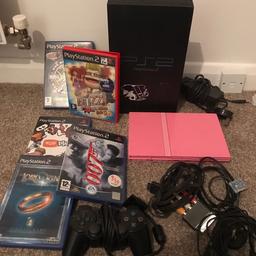 Hi there

I am selling 2 PlayStation 2 console, phat and smile units. Both are working in order, unfortunately it only comes with a faulty pad.

5 games are included.

Kind regards