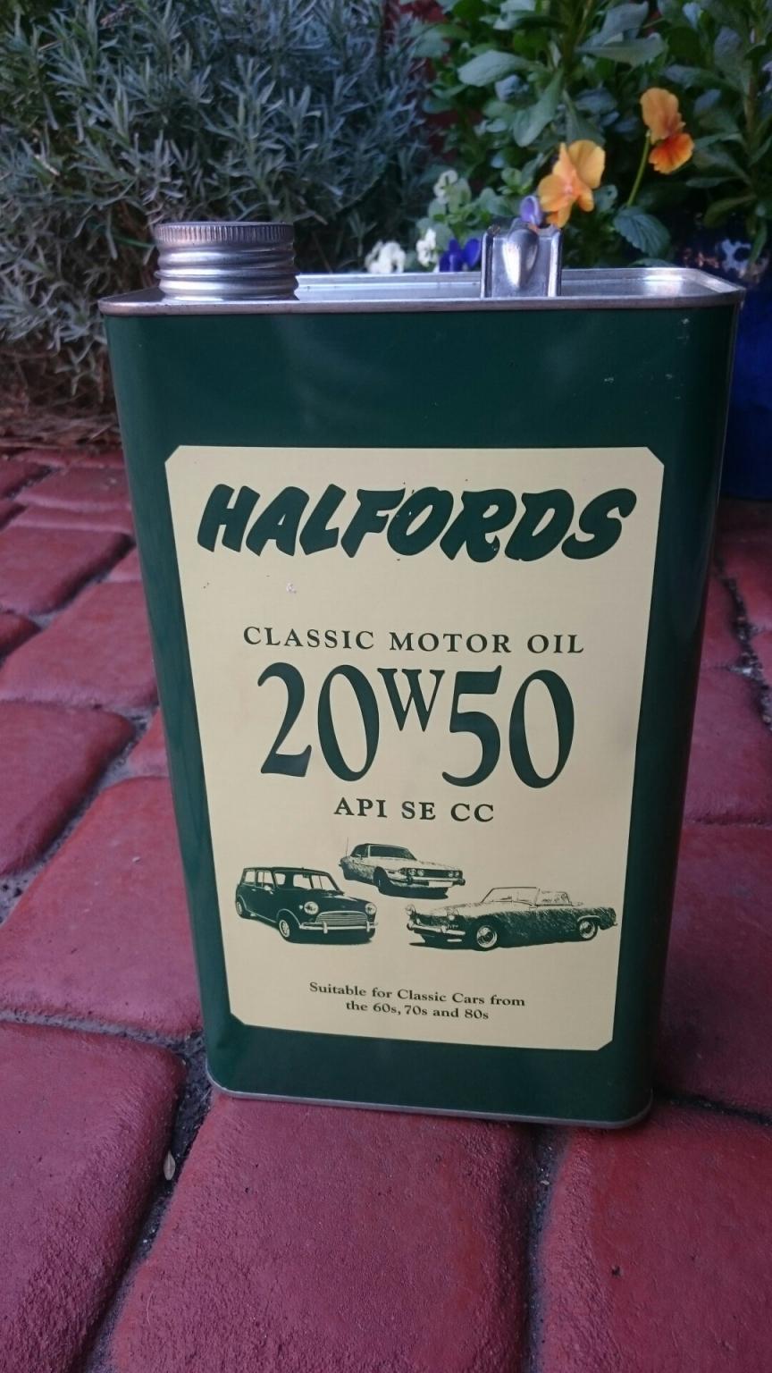 Halfords Classic 20W50 motor oil in SS17 Corringham for £5.00 for sale