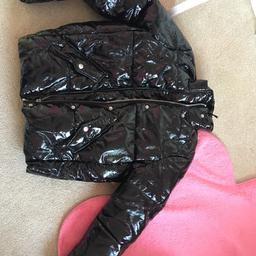 Black shiny puffa cost from river island size 10