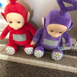two large talking teletubbies. 

£20.00 for both