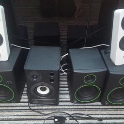 a mixture of speakers untested and some missing wires. collection tyldesley