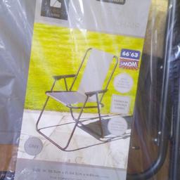 6 x grey garden chairs brand new never used cash only must collect