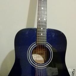 navy blue guitar only used for a few months
