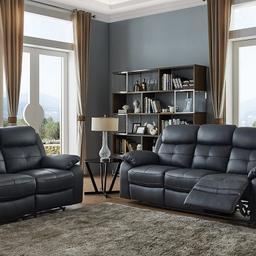 •	Brown and Black Air Leather 3, 2 and 1 seater recliner suite
•	A classic recliner sofa offering both exceptional style and comfort
•	Upholstered in soft bonded leather with a protective and durable coating
•	Feels great to the touch adding extra comfort and offering great value for money
•	Fixed, high density foam and fibre filled cushions for comfortable and supportive seating
•	Pocket sprung seat cushions provide additional comfort
•	Seating comfort: Medium firm, supportive seating

Approx. Sizes
3 Seater = Length= 80.5" (205cm)
2 Seater = Length= 60.5" (153cm)
Armchair = Length= 38.5" (98cm)
Height = 39" (99cm) from floor to top of back cushion
Depth = 37" (94cm) from front of sofa to back

To Book an Order or any information Please send message on Mobile or Whatapp 07545784194

Price:
3 Seater :- £399
2 Seater :- £349
1 Seater :- £299
3+2 Seater :- £549
3+2+1 Seater :- £699