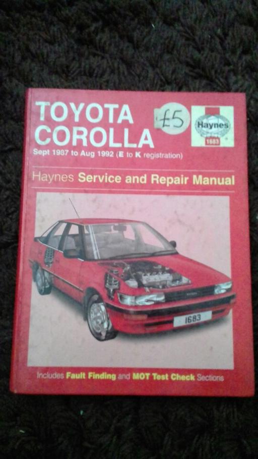 Vehicles Tyne and Wear Sunderland - Photos for Toyota Corolla 1987 to 1992 Haynes manual