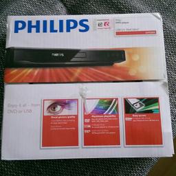 biete einen Philips DVD Player zum Verkauf an.

Voll funktionsfähig und in Originalverpackung.

Farbe schwarz.

Abholung oder Versand möglich.