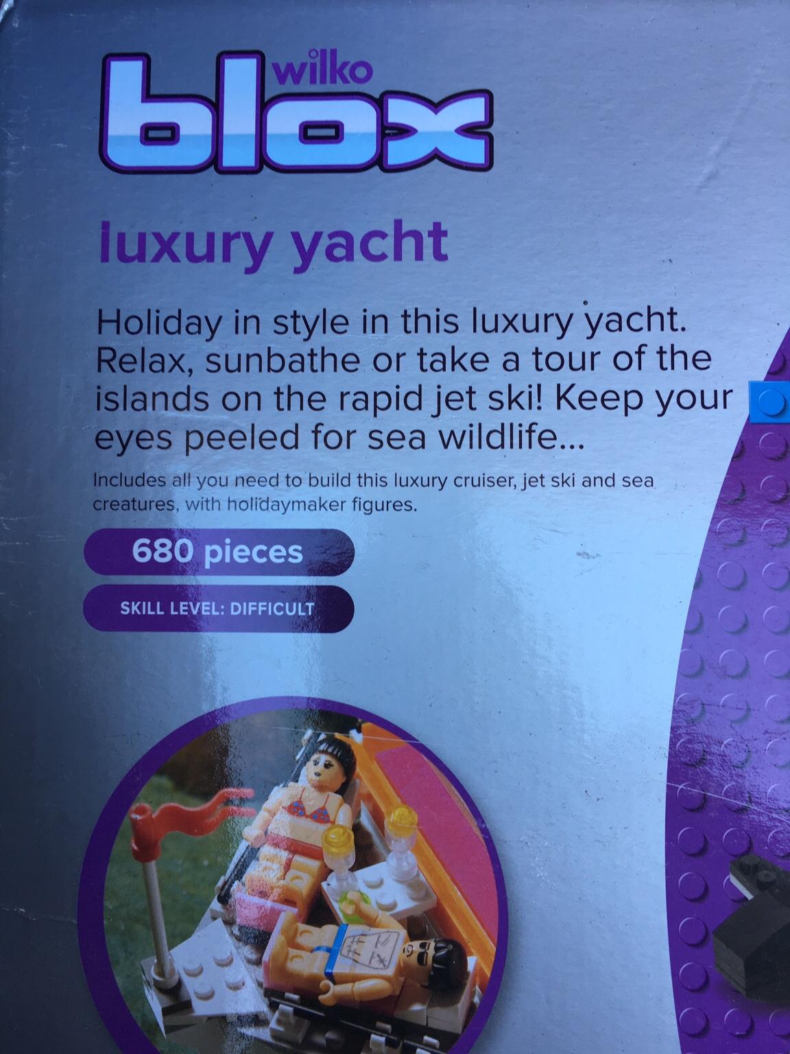 wilko blox luxury yacht instructions