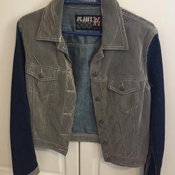 Unusual jacket, make - JPG jeans made in Italy, has a slight stain on it, but could probably be washed out , hence the low price, collection only please