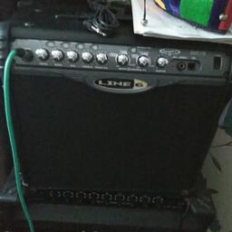 great condition practice amp ideal for a beginner. Has built in reverb, chorus, phaser effects. plus amp settings like crunch, metal.
