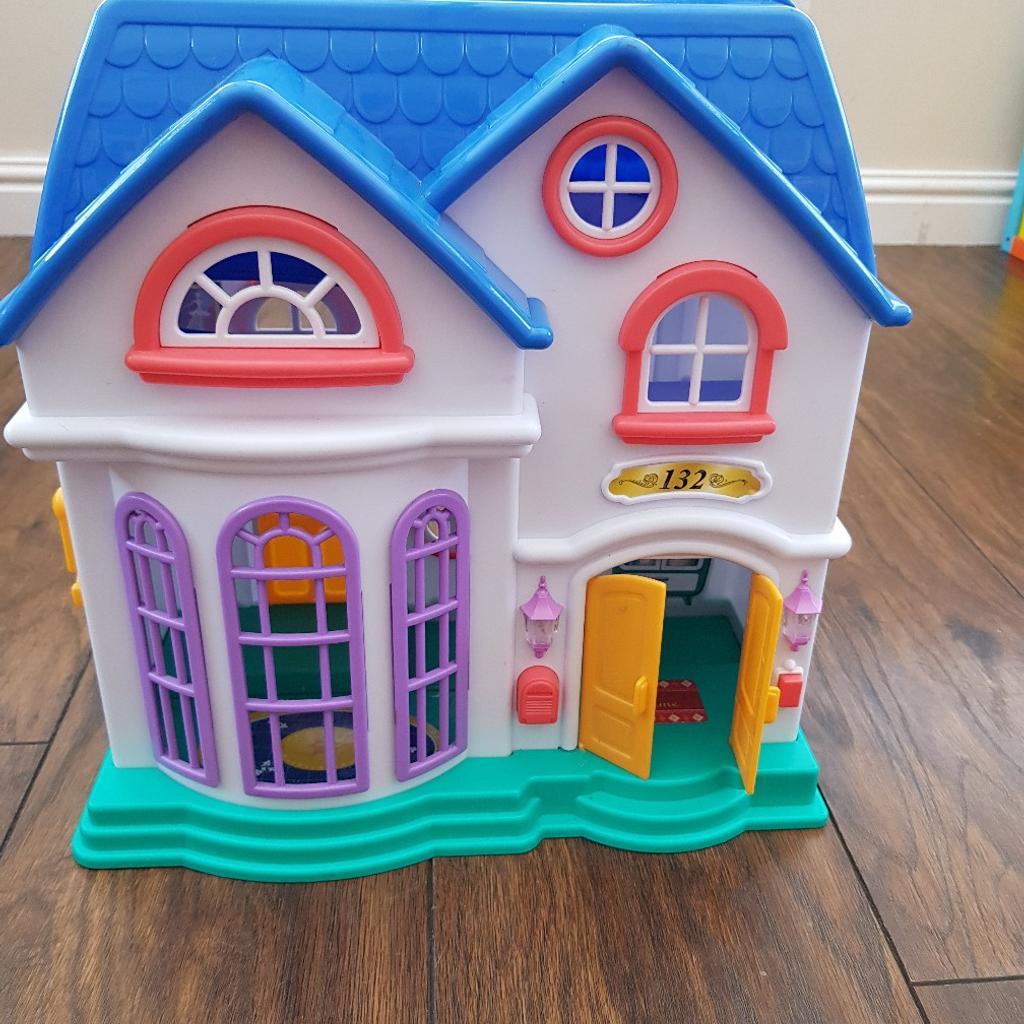 plastic play house with all accessories and working door bell. great condition