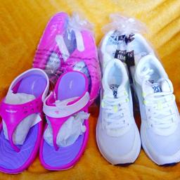 Job Lot Brand New 4 Pairs (2 pairs of each) Size 3 Fit Trainers/Fit Flops
They tone feet and legs while you walk...
Ideal Car Boot/Market resale 
£10.00 for all 4 pairs
Collect Haworth or can deliver local..