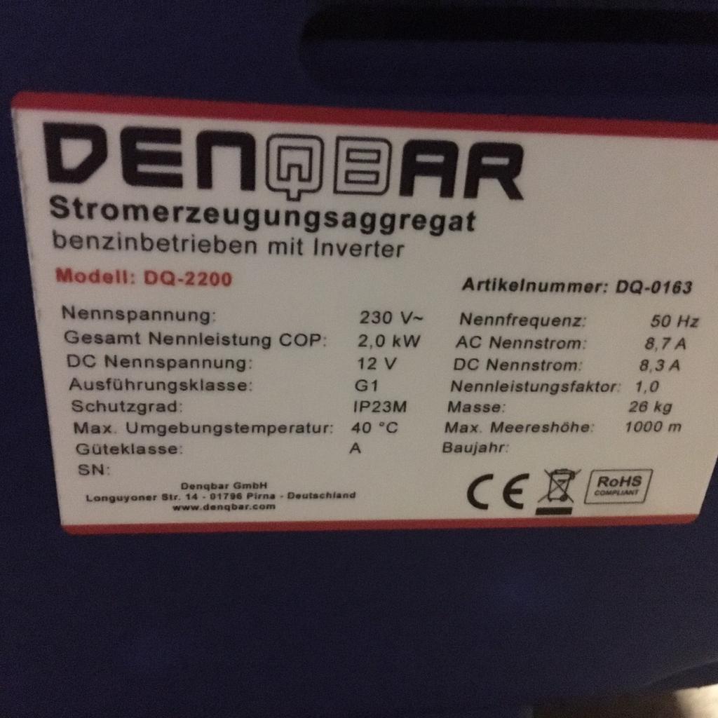 Denqbar Stromerzeuger/Generator in 6363 Westendorf für € 499,00 zum Verkauf