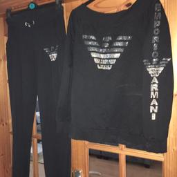 Ladies off the shoulder tracksuit, size 14 approx