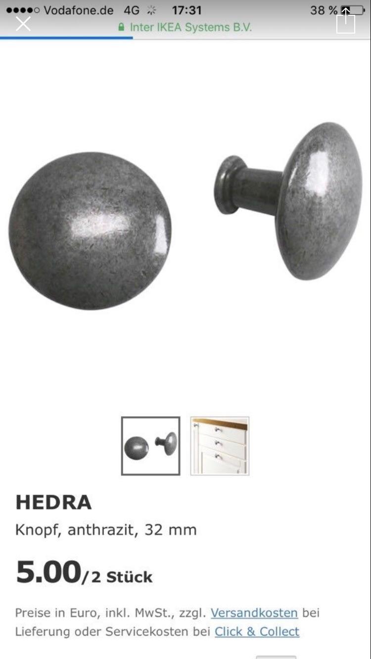 Ikea Hedra Knopf Türgriff in 41464 Neuss für 20,00 € zum Verkauf Shpock DE