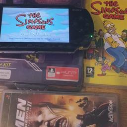 PSP in used condition, with two games and and brand new invizimals carry case no charger but has a full battery :)