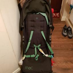 green and black stroller very good condition used only a few times my son has out grown it