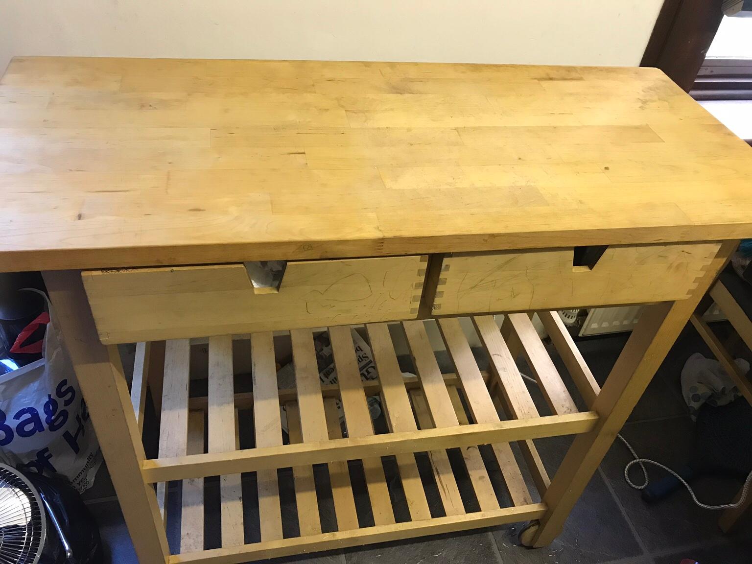 kitchen work table 48x20 with shelf
