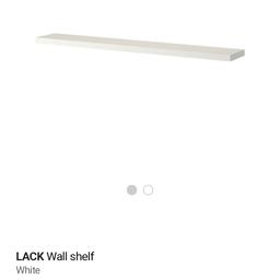 4 white ikea floating shelves. excellent condition. £5 each collection only