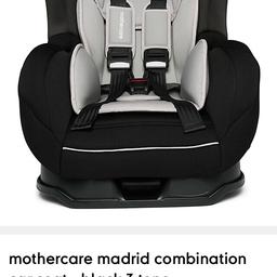 Still £100 in Mothercare, the inner padding is cream on mine.

£50 or very close offers still good condition I have 2 seats same

This is up to 18 kg so about 18 Months to 4 years and it reclines so the child’s neck doesn’t hang when asleep

Used for 6 months or less so not taking ridiculous offers, has been in garage so the Seat does need a wash. That should be done anyway when u buy things for children. 