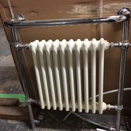 Traditional column radiator in chrome frame, radiator in off white colour. Excellent condition.
Width: 70cm
Depth: 26cm
Height: 93cm
Pickup from Woolton, Liverpool