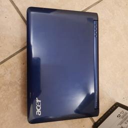 for sale working mainly on power supply not sure if in need of new battery or hardware update.

software on it Linux can put windows 7 on just need to plug external hard drive through the netbook usb.