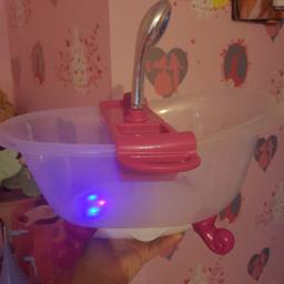Comes with duck lights up and plays music shower sprays water
