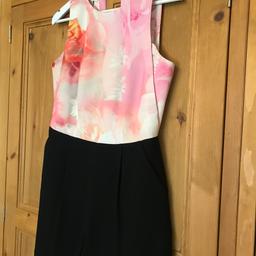 Stunning pink and black playsuit by Ted Baker with black tailored shorts, pink design top and gold zip.
Fantastic condition as only tried on once.

£10

Buyer must collect