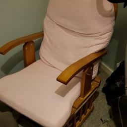 I have a well used rocking chair that works but needs some TLC. Photos show the screw on one side needs replacing.
Free to anyone who can collect this week