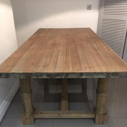 nows the perfect time to treat yourself to a stunning refectory dining table. This Colinsdale table is made from reclaimed wood showing its natural grain and colour, making this table unique to you and your home.This is a truly classic table.
H:77cm x L:200cm x W:100cm