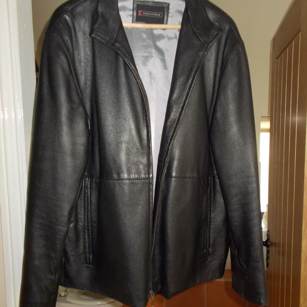 A CIRO CITTERIO MENS LEATHER JACKET SIZE L in Stratford on Avon