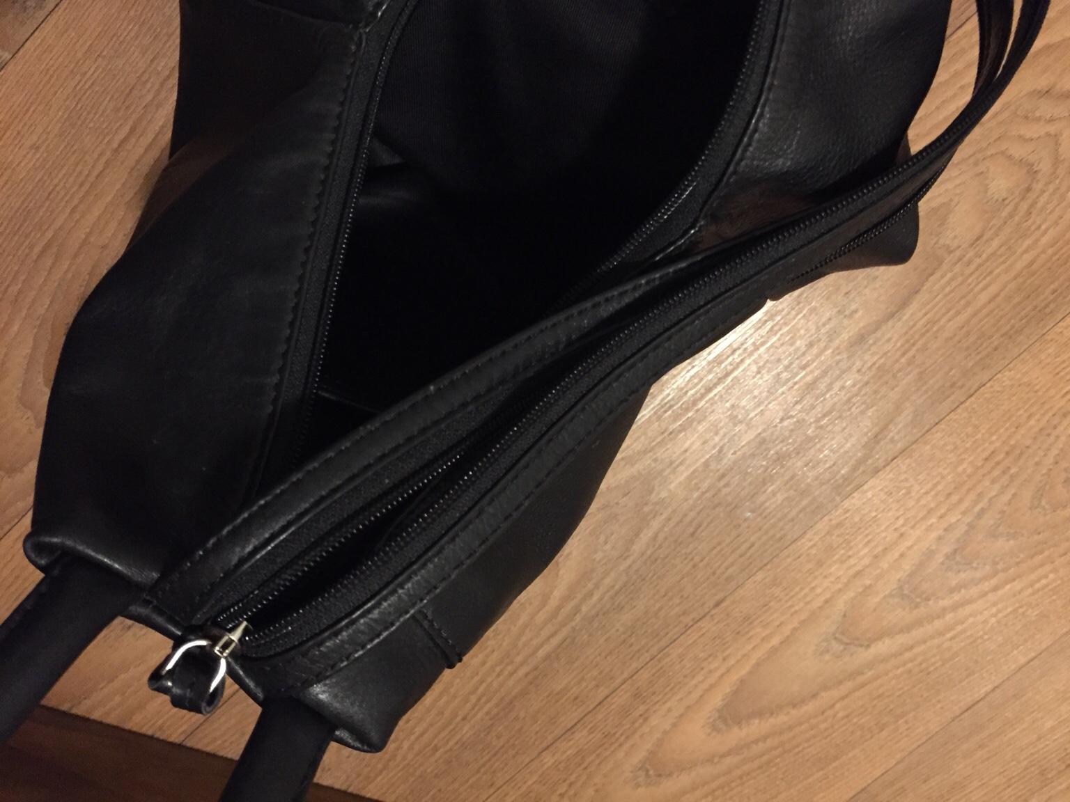 Black leather JOBIS Rucksack in LE12 Charnwood for £25.00 for sale Shpock