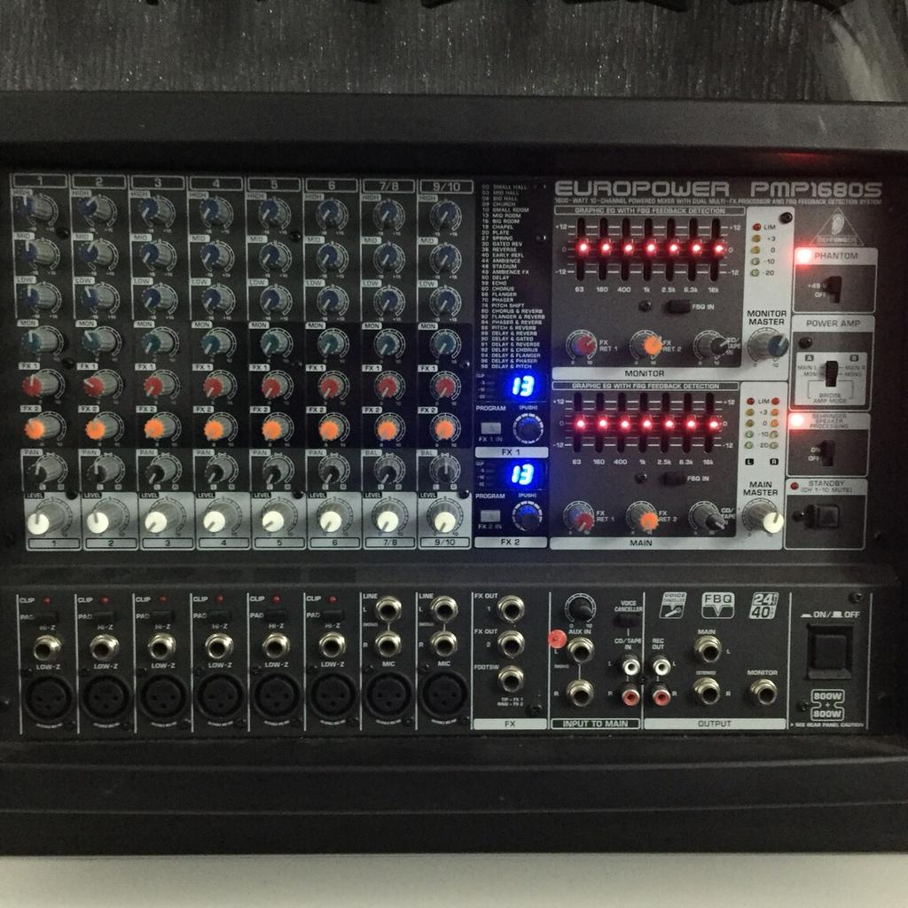 Behringer europower pmp1680s mixer amplifier in St Helens for £120.00 ...