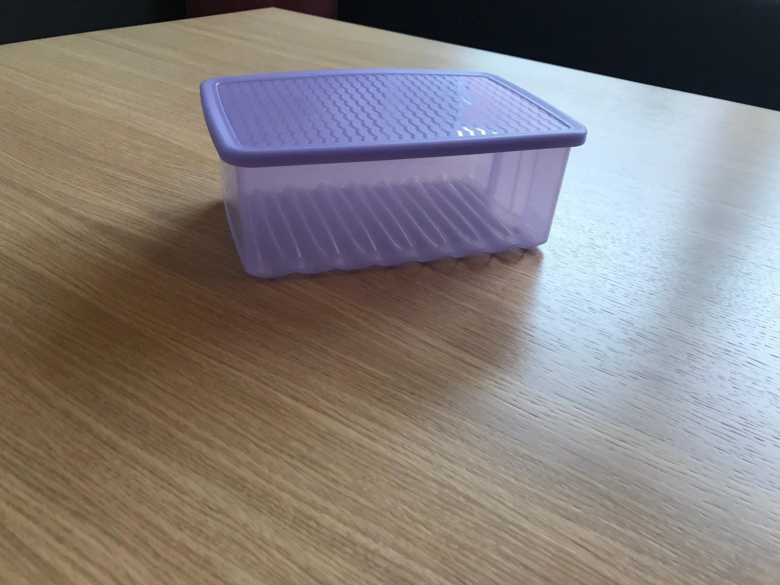 Tupperware To Go Obstbox – Rund, 14 Cm Durchmesser, 9 Cm Hoch, Spülmaschinenfest (rot Apfel Glitzer)