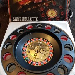 Roulette is new only box is not in very good condition. Brilliant quality for the price comes with 2 matel ball's hours of fun would highly recommend to anyone that needs a fun party game 
collection or i can post on request
bank transfer pay pal or cash accepted