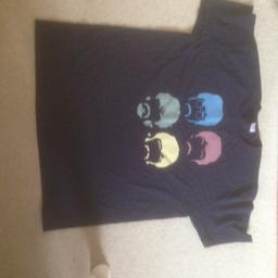Beatles T-Shirt Fruit of the loom, men's navy, XXL