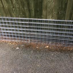 Two Gabion baskets frames. Galvanised steel mesh complete with tying wire.
You could build something like what is shown in the photos