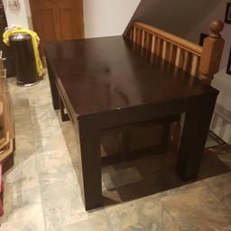 gorgeous table had for a few years so some scuffs on it but nothing major. I have a new table now so need this gone asap. two benches with it that slide underneath 
£40