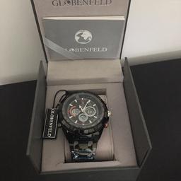 Brand new, never worn Globenfeld Super Sport Men’s Watch.

A large watch, as can been seen from the last stock photo. Comes with manufacture warranty.
