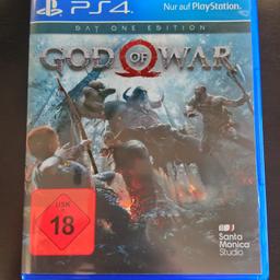 Zum Verkauf steht das neue God of War für die PS 4.
Es handelt sich hierbei um die Day One Edition.
Das Spiel befindet sich in einem sehr gutem Zustand.