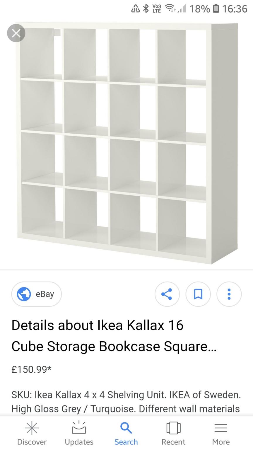 Ikea kallax cube unit storage divider in NP4 Blaenavon für 30,00 £ zum