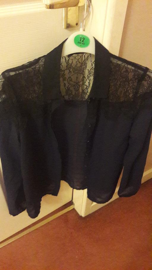 Buy & Sell Merseyside Saint Helens - Photos for black with lace shoulders ladies blouse