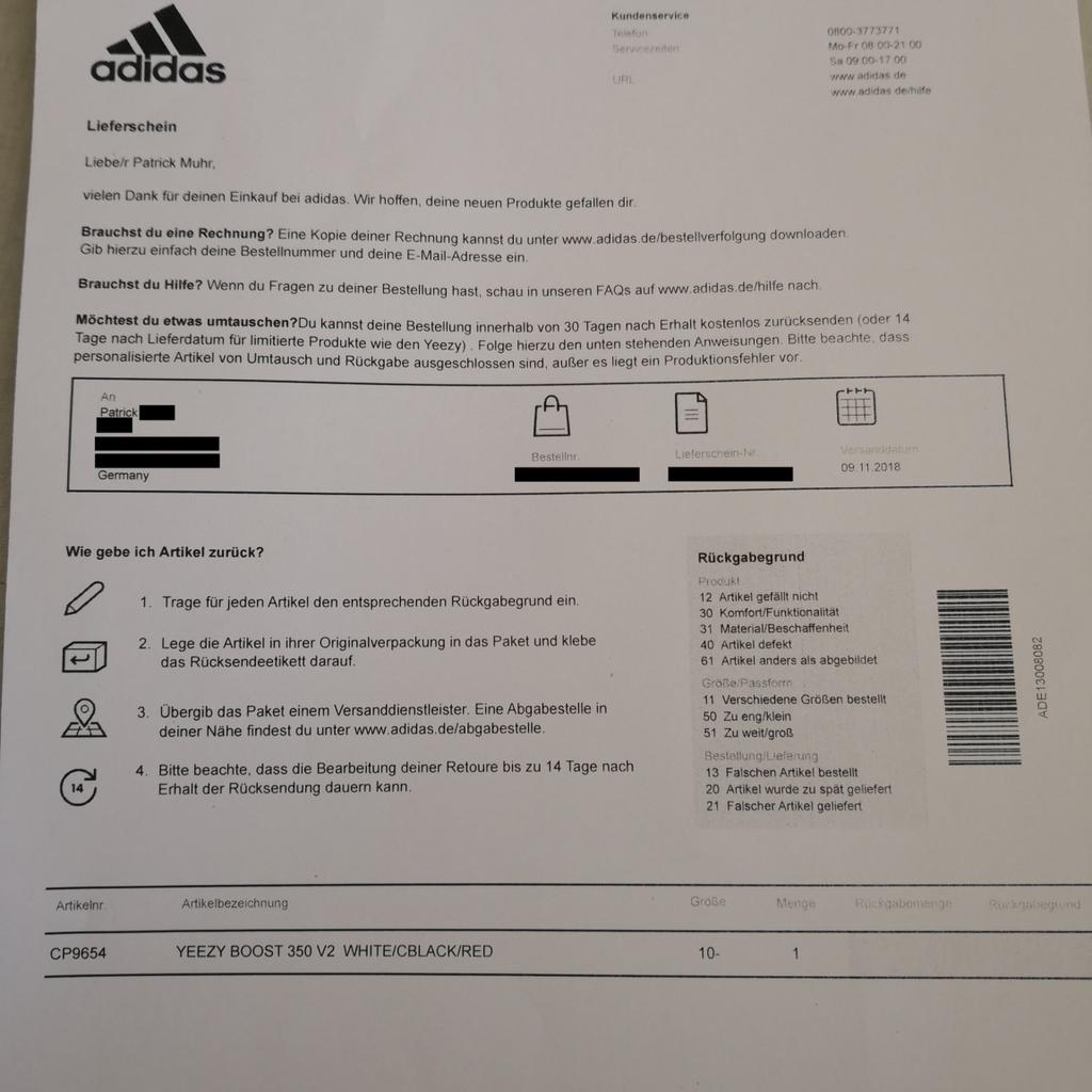 Adidas yeezy zebra rechnung best sale