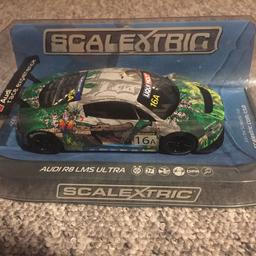 Limited edition almost brand new Audi R8 lens ultra scalextric car. Only been used twice and is not in any way broken