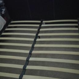 Faux leather King size bed frame,
No broken slats
No mattress
Buyer to collect
Already dismantled
£30